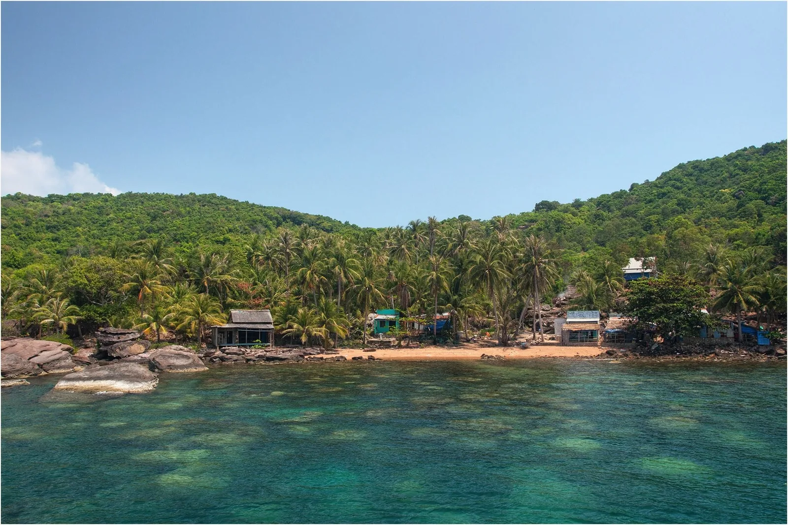 Các hòn đảo nhỏ của quần đảo An Thới nhìn từ cabin cáp treo